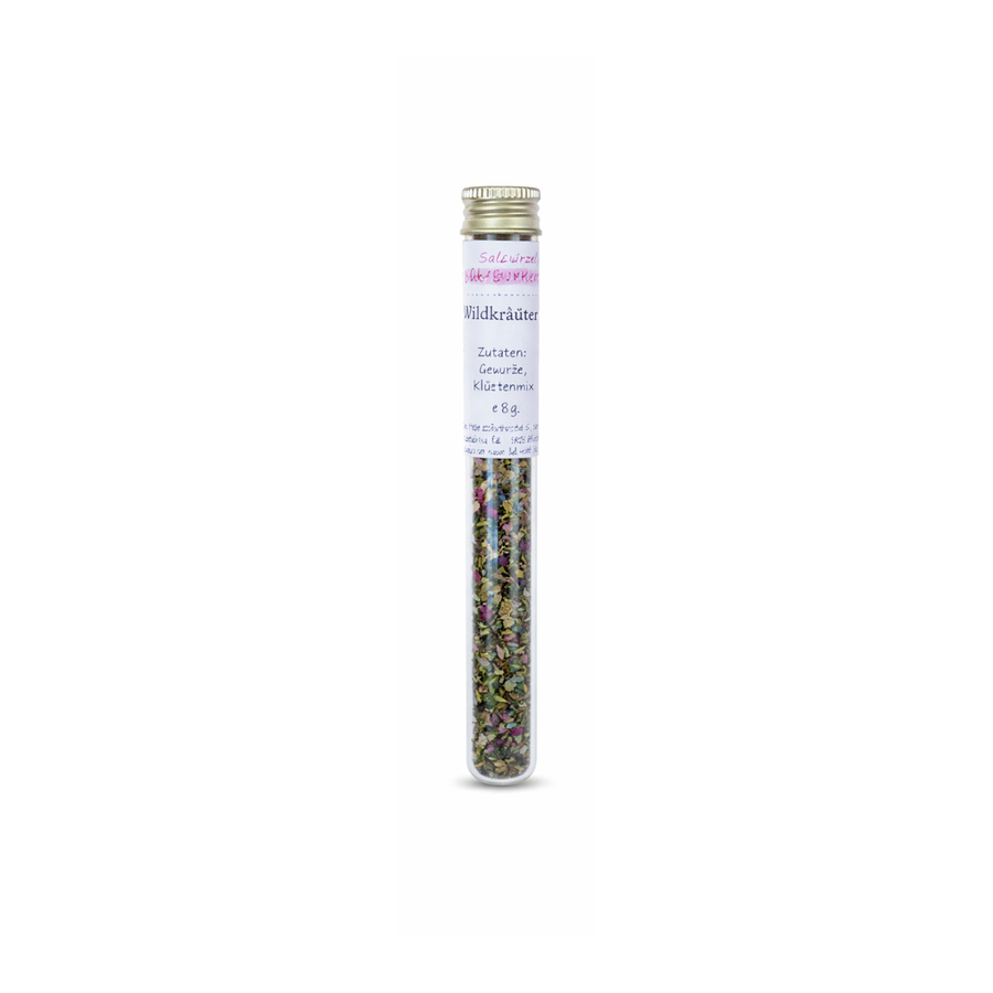 Gewürzmischung Reagenzglas - Wildkraeutersalz