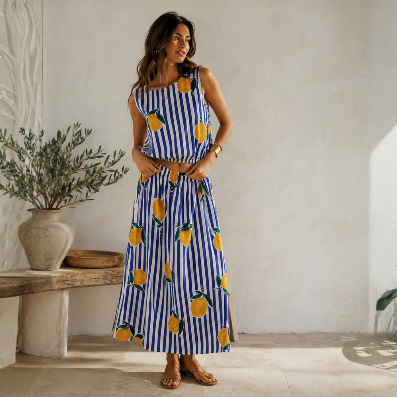 Sommer Set - Rock mit Top - LEMON