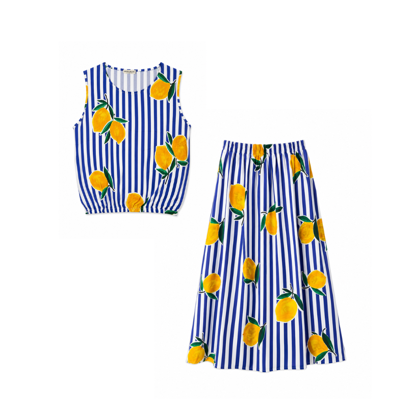 Sommer Set - Rock mit Top - LEMON