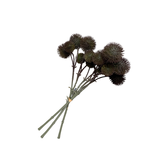Kunstblume - Distel grün dunkel