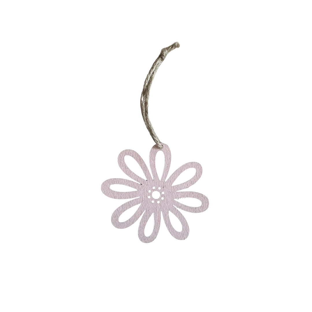 Holzhänger - Blüte rosa