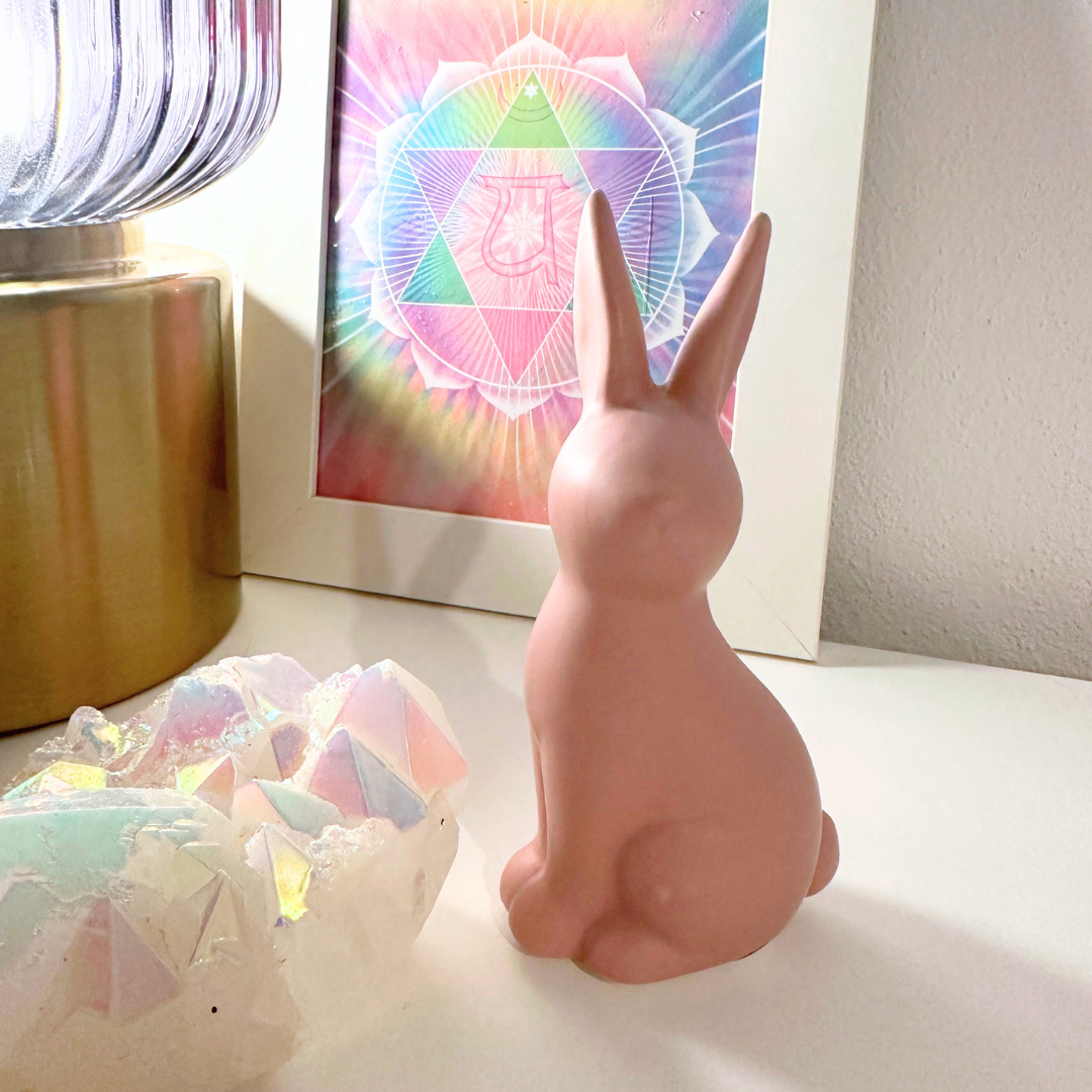 Deko-Hase - Keramik - blush