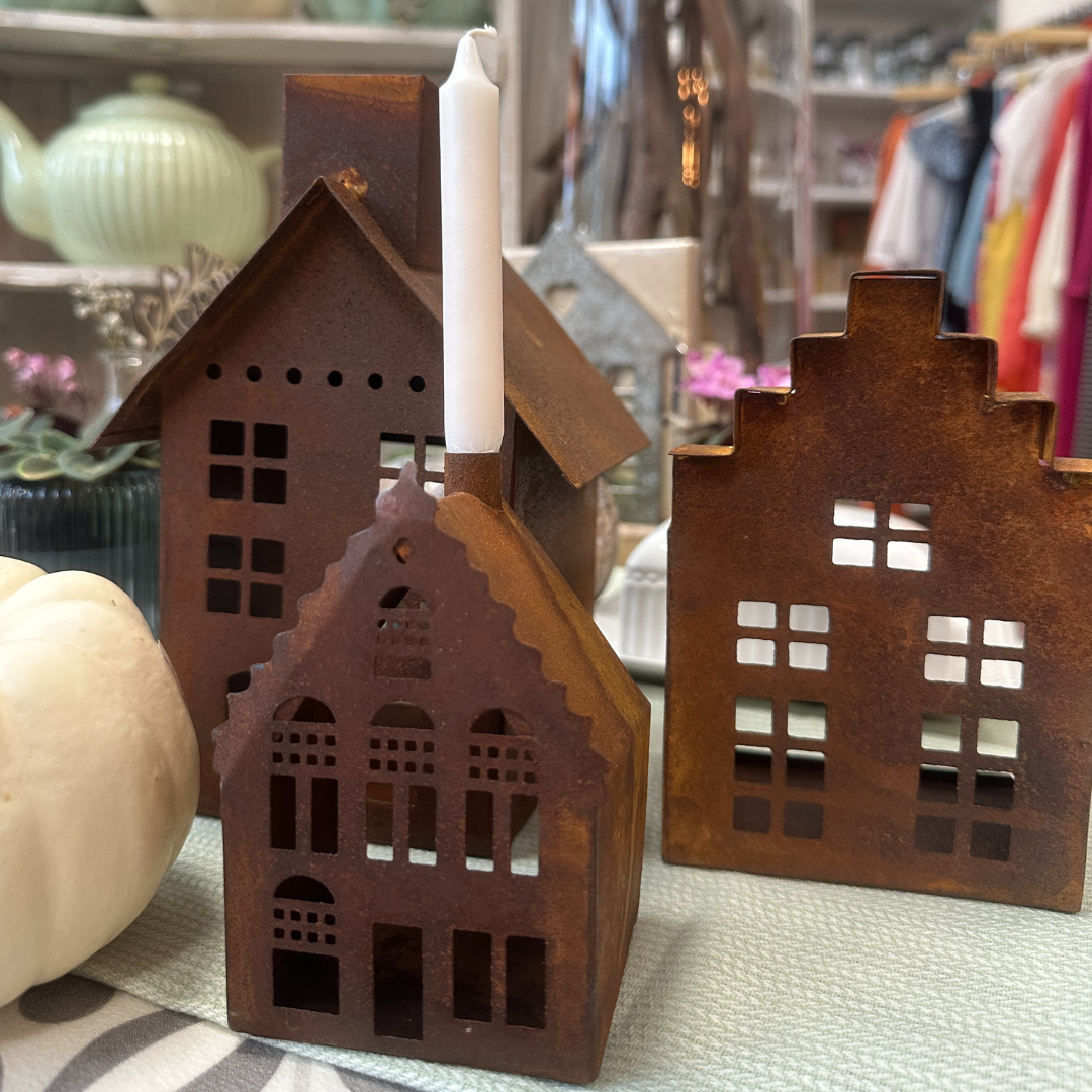 Windlichthaus Rost - M - eckig