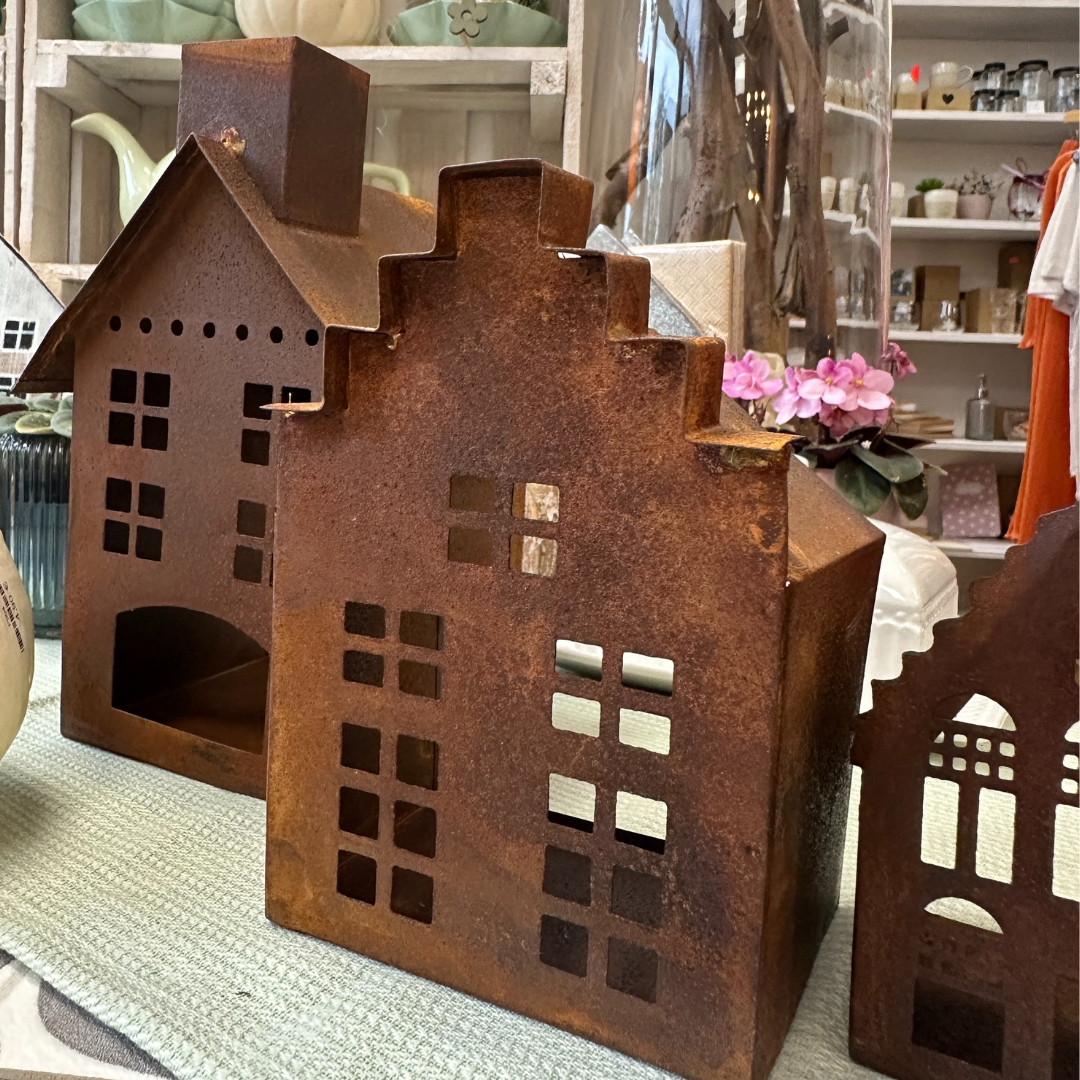 Windlichthaus Rost - M - eckig