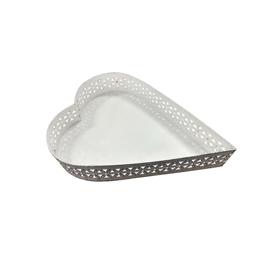 Herzförmiges Tablett - Shabby