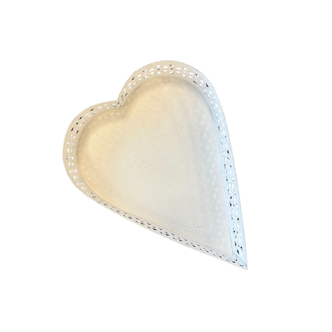 Herzförmiges Tablett - Shabby