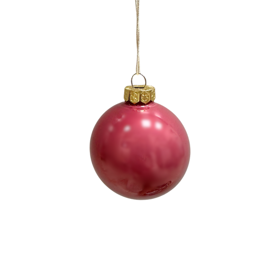 Weihnachtskugel - 6 cm - fuchsie