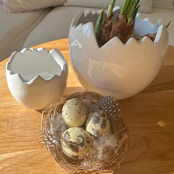 Streudeko - Frühlingsnest m. Wachteleiern