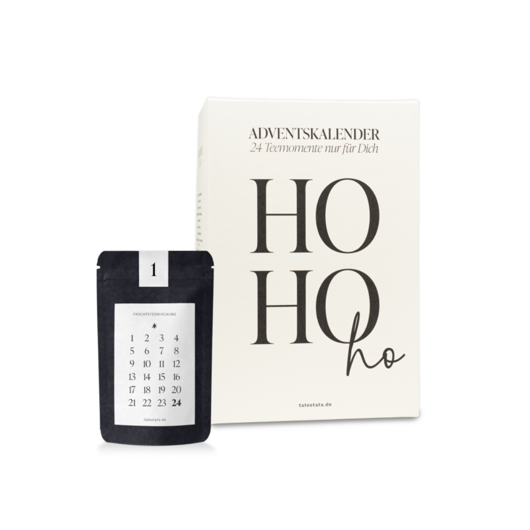 Tee Adventskalender - black-white