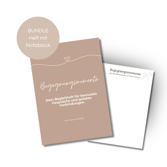 Begegnungsmomente Bundle - Heft mit Notizblock