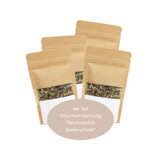 Räuchermischung "Rauhnachts Seelenpfade" - 4er Set