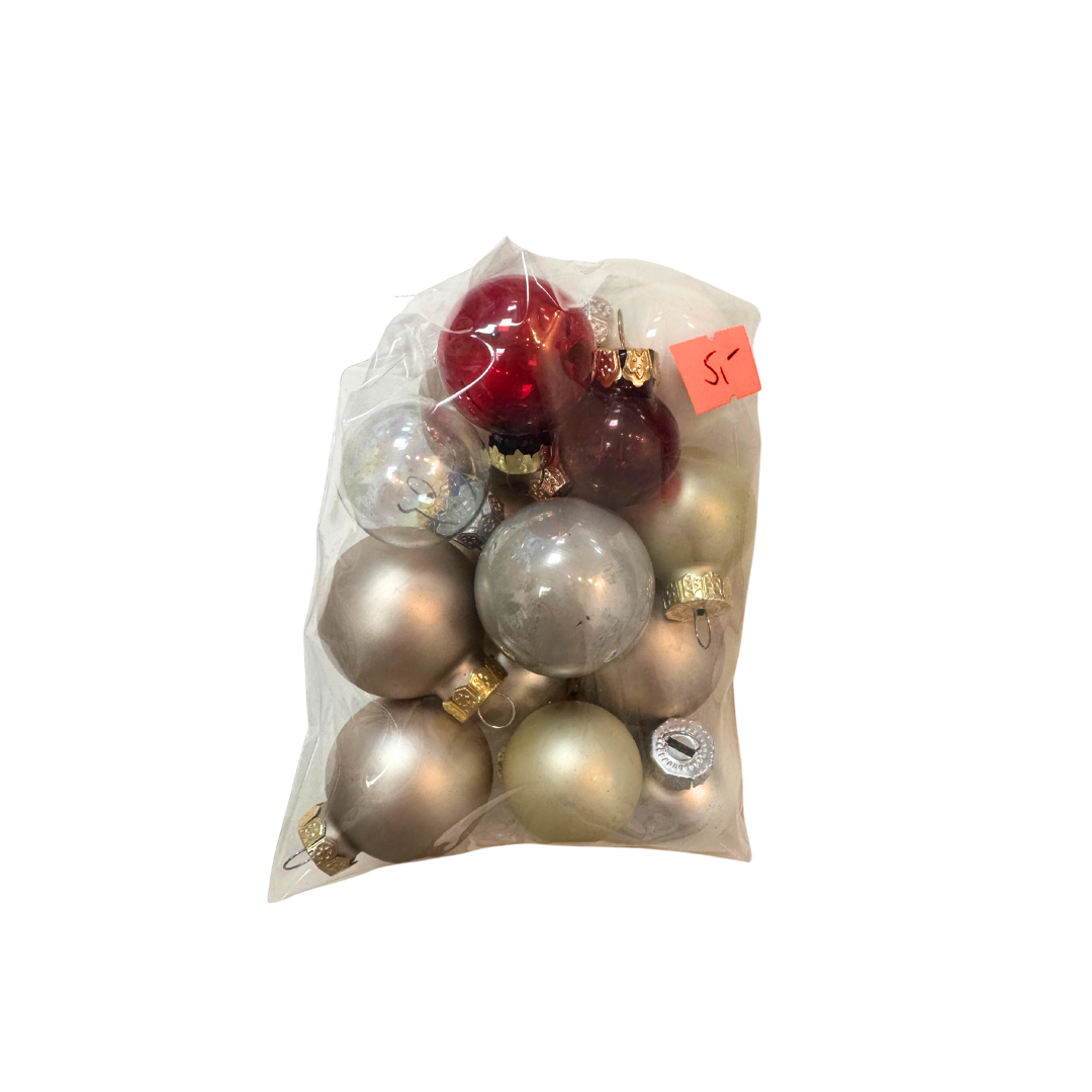 Weihnachtskugeln - 12er SET gemixt *RESTPOSTEN*