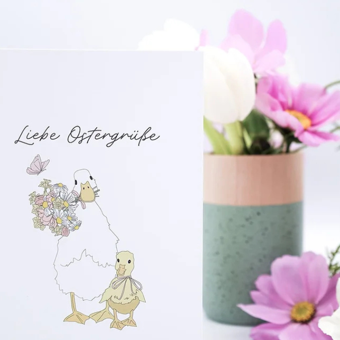 Postkarte • Liebe Ostergrüße