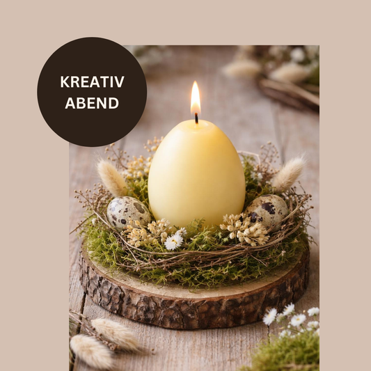 Event 03. März • Oster-Workshop Kerzen gießen mit Naturdeko