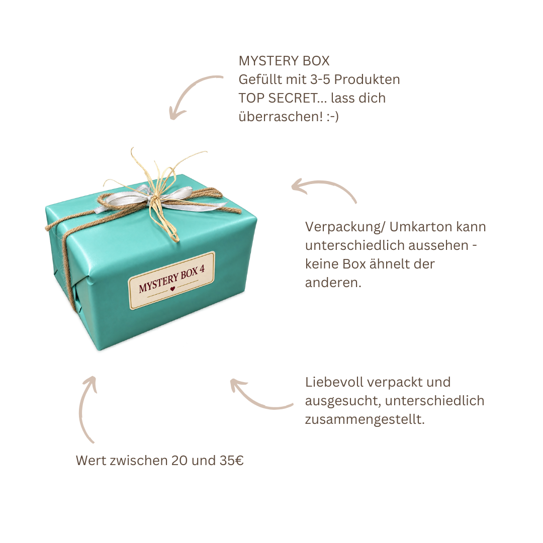 GreenGate Mystery Box Nr. 4 Blau mit 3 bis 5 liebevoll ausgewählten GreenGate Artikeln in verschiedenen Blautönen und Designs.