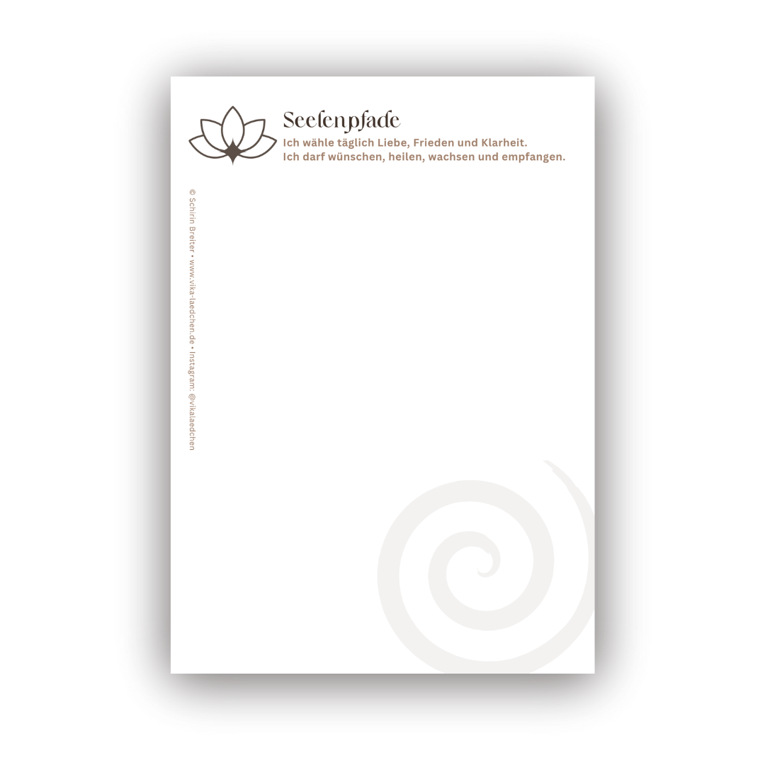 Notizblock A5 • Seelenpfade