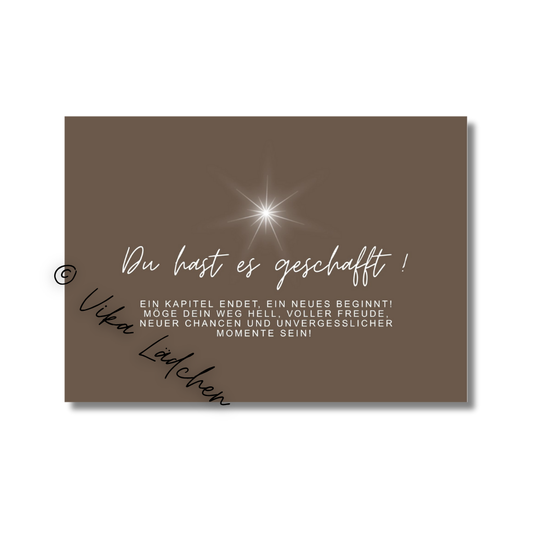 Postkarte • Geschafft