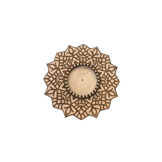 Räucherstäbchenhalter - Mandala Holz