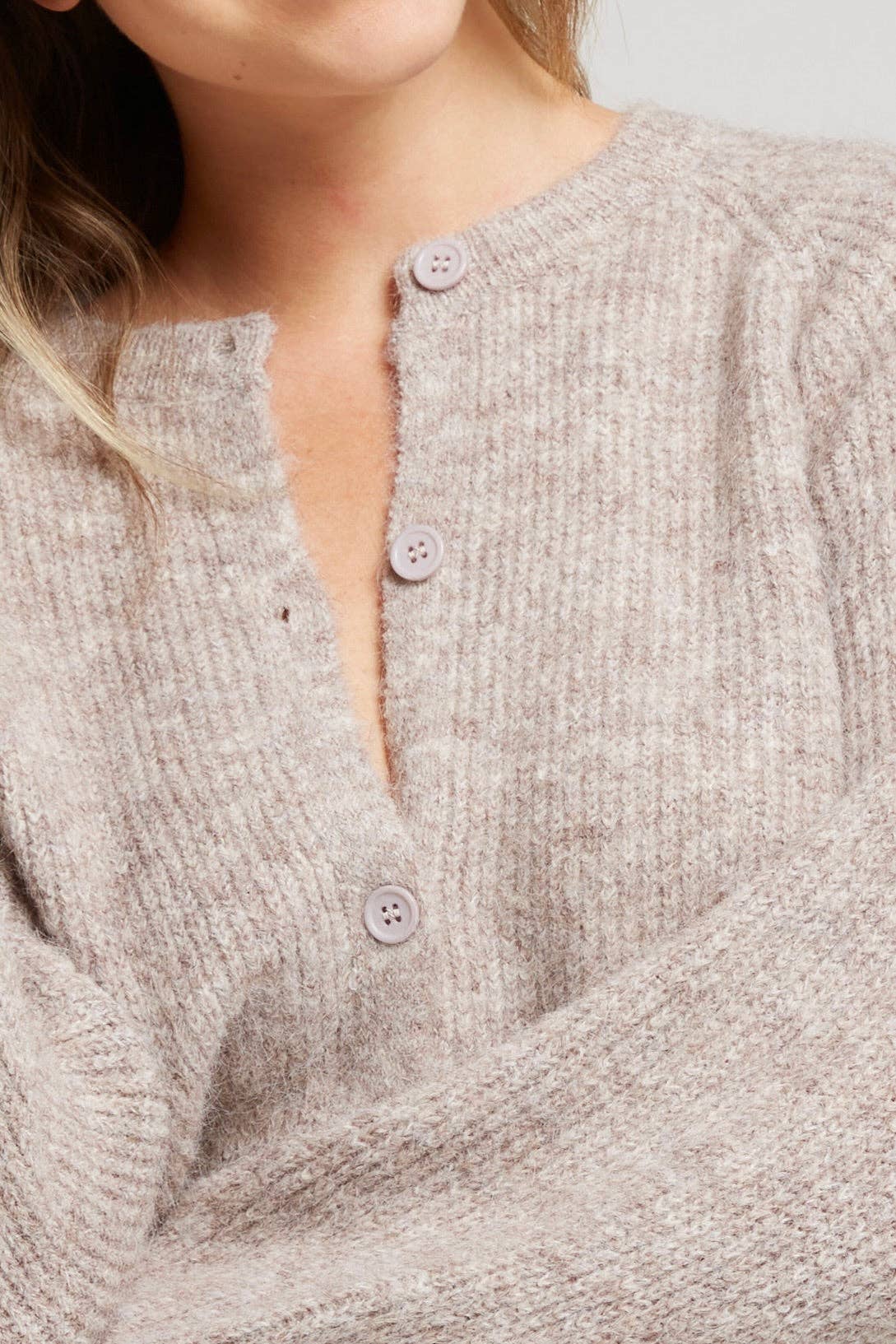 Knopfjacke - GIGI - weicher Strick