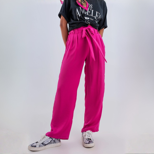 Hose Satin - KIRA - fuchsia