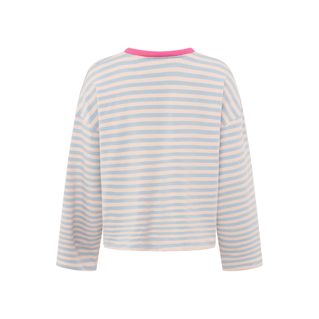 Sweatshirt - Gestreift Blau - "Perfectly Imperfect"