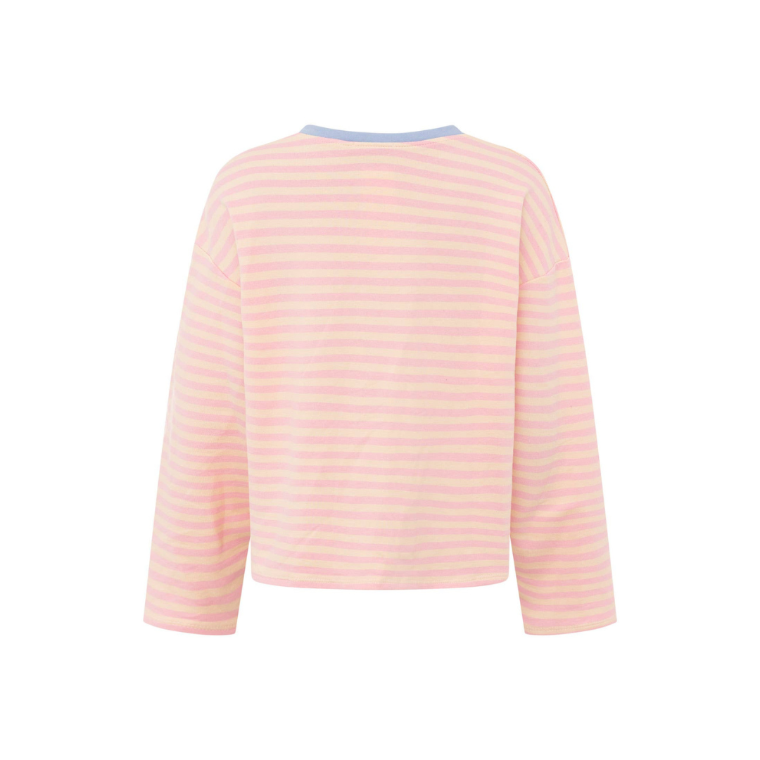 Sweatshirt - Gestreift Rosa - "Perfectly Imperfect"