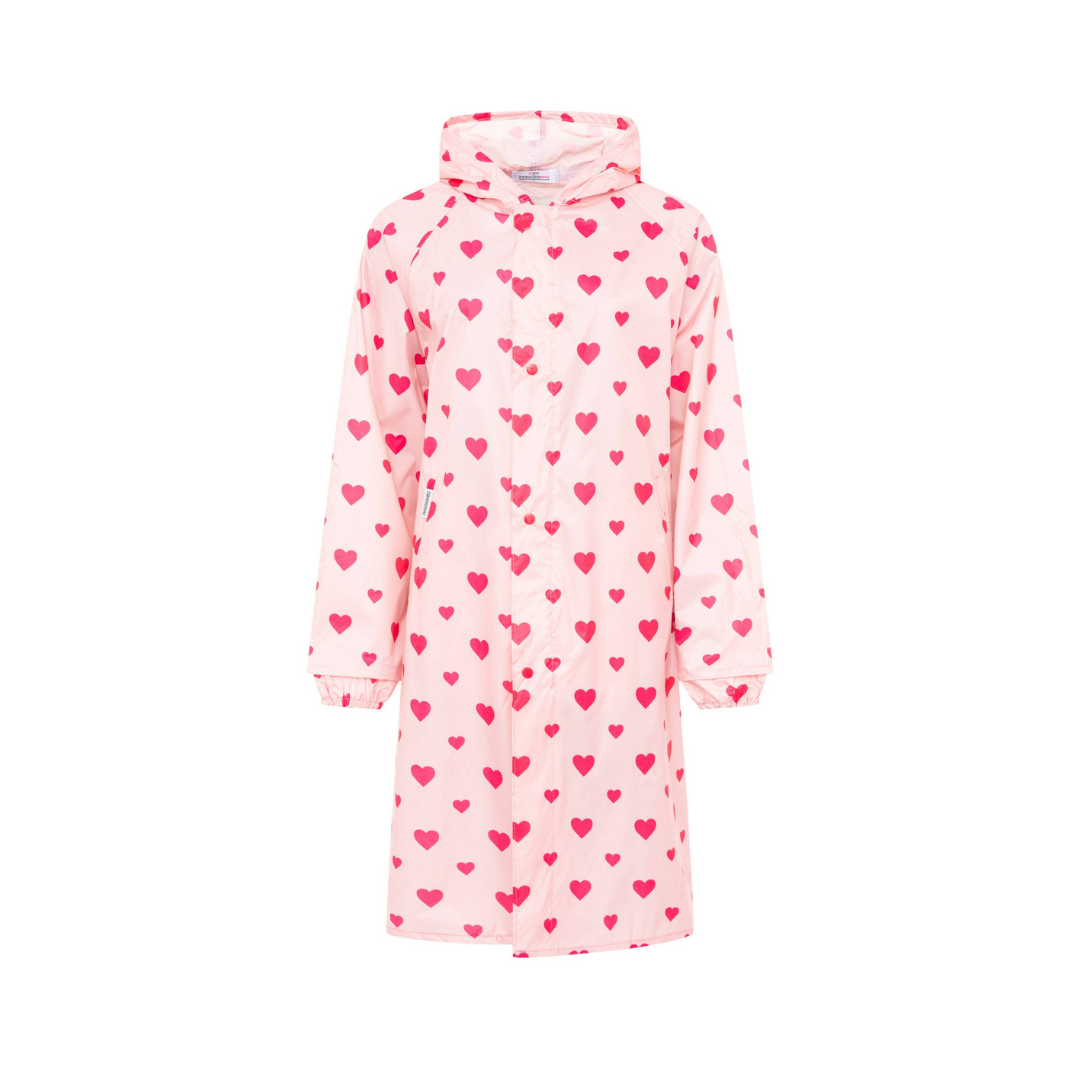 Regenmantel -  Love - rosa pink