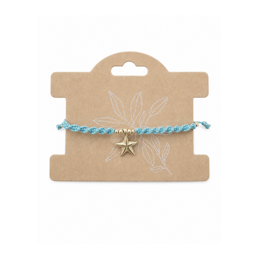 Armband Seestern - türkis