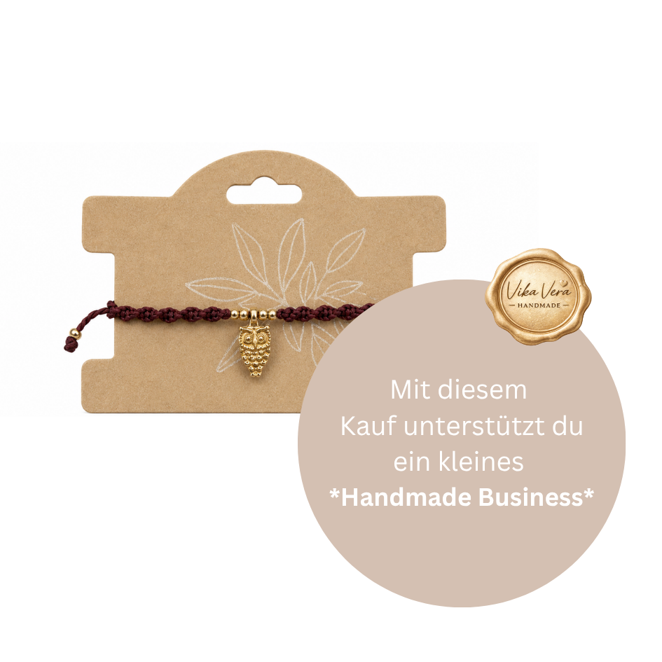 Armband bordeaux mit Anhänger