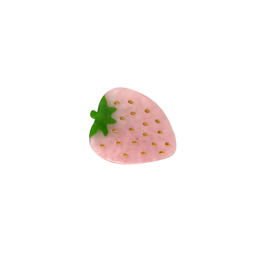 Haarklammer Erdbeere