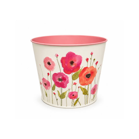 Übertopf - Mohn