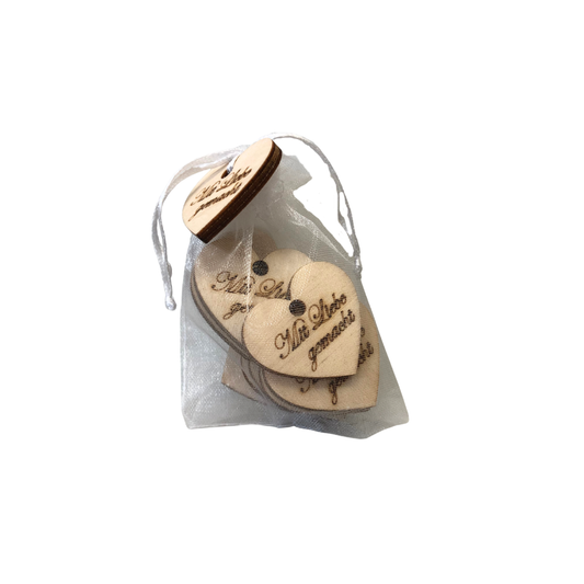 Säckchen mit Geschenkanhängern