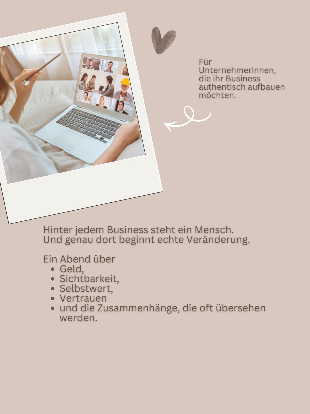 Event 23.7. • 19:45 Uhr • Geld beginnt im Kopf – Selbstwert, Geld & innere Überzeugungen verstehen • per ZOOM