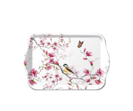 Tray - Melamin - Tablett - Bird Blossom - zum Schließen ins Bild klicken