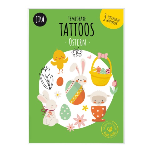 Tattoo - Kindertattoos - Ostern - 3 Bögen - zum Schließen ins Bild klicken